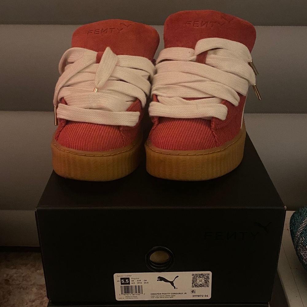 Puma Fenty Coral Sneakers with Cream Laces